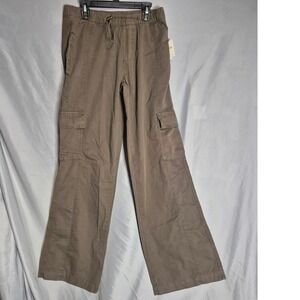 Arizona Cargo Pants XS Olive Shadow Drawstring Wide Leg New‎